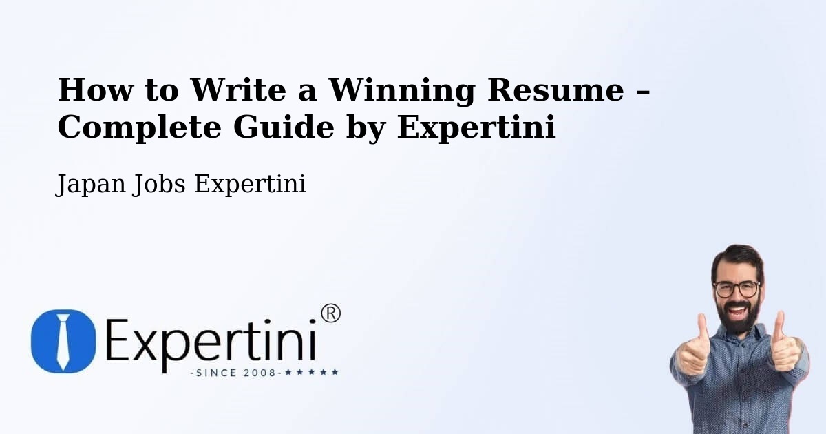 Resume Writing Guide for Job Seekers – Shinshiro - Shinshiro, Japan Jobs Expertini